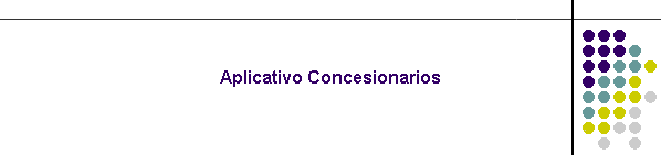 Aplicativo Concesionarios