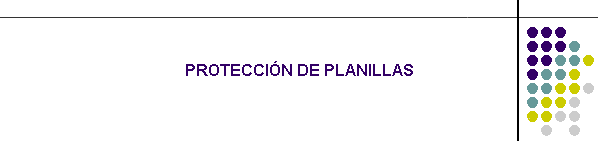 PROTECCIN DE PLANILLAS