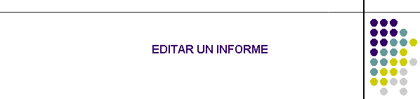 EDITAR UN INFORME