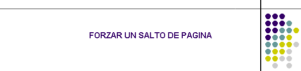 FORZAR UN SALTO DE PAGINA