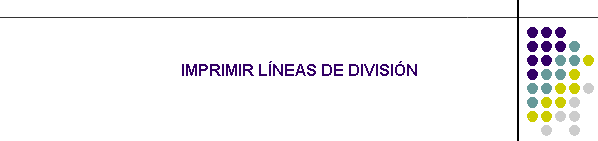 IMPRIMIR LNEAS DE DIVISIN