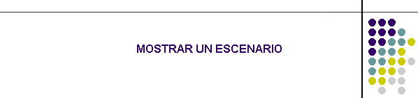 MOSTRAR UN ESCENARIO